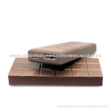 Chocolate Power Banks, 3,000mAh Capacity